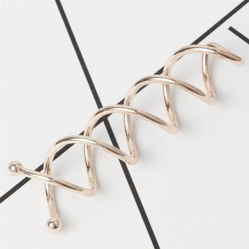 10Pcs Fashion Spiral Bobby Pins Metal Non-Scratch Spin Hair Clips Twist Screw Hair Pin Hair Accessories Set