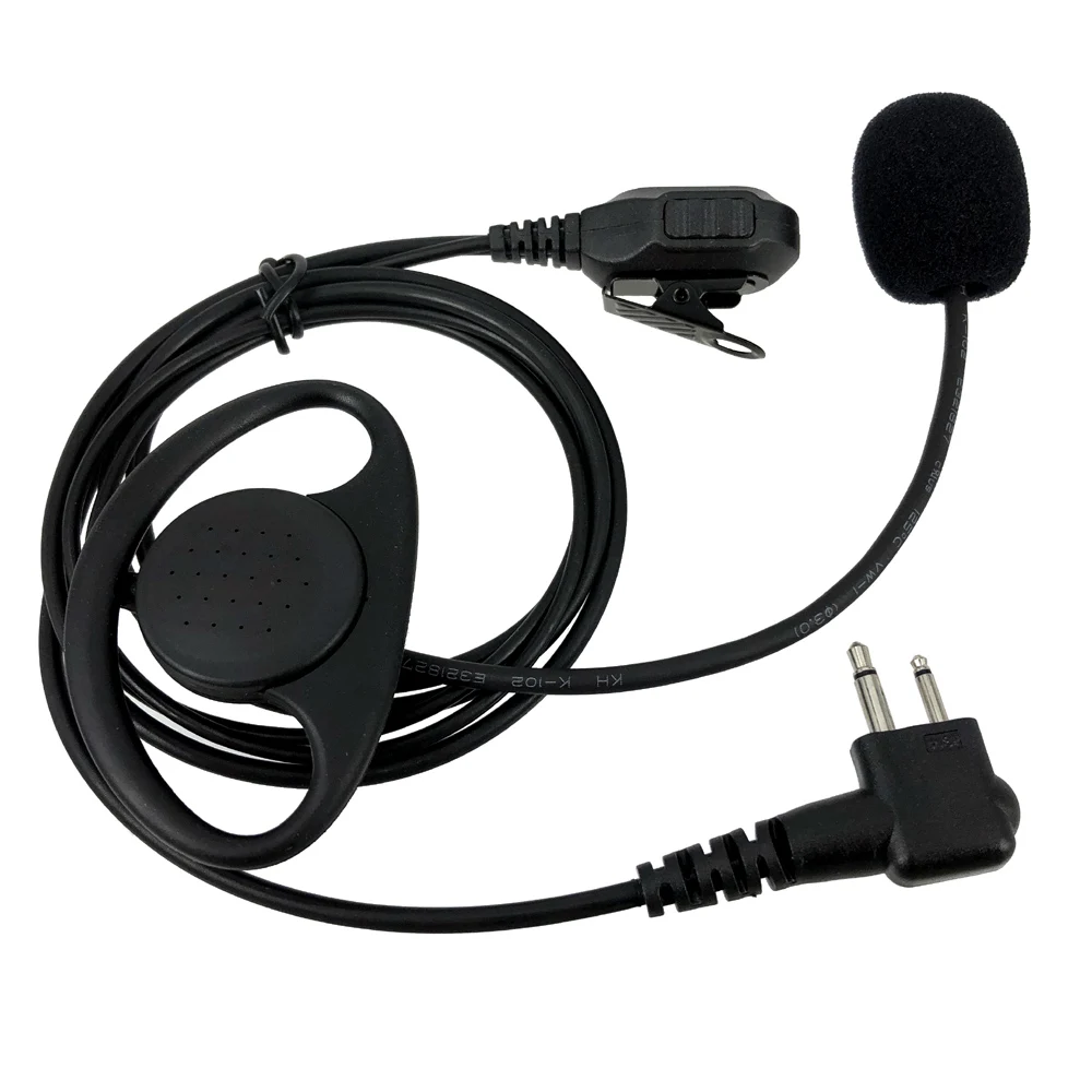 Walkie Talkie 2 Pin Earpiece Headset Mic for Motorola EP450 CP180 CP040 GP88 GP88S GP300 GP2000 CP88 CP100 GP3688 Two Way Radio