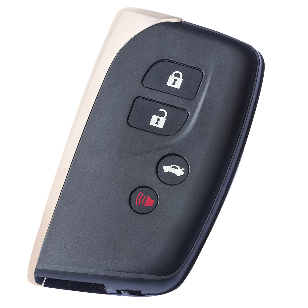 DIYKEY Smart Remote Key Shell Case Replacement Fob 3 / 4 Button for 2013 2014 2015 2016 2017 Lexus LS460 LS600H