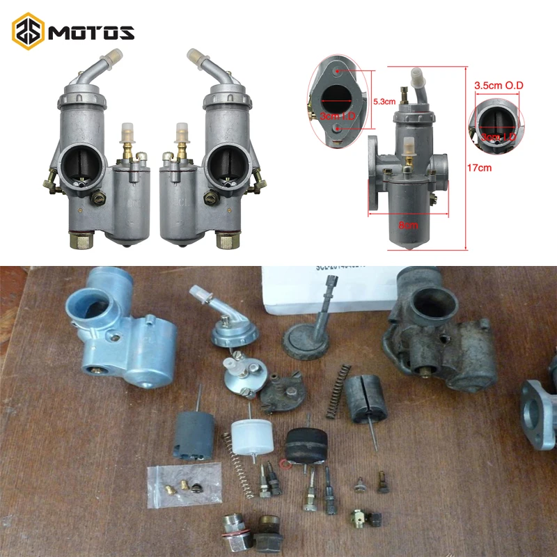 

ZS MOTOS R69S R1 PZ28 R12 For R71 CJ-K750 Carburetor 1Pair For BMW Carburador M72 R50 R60/2 Ural CJ-K750 Motorcycle Carburetor