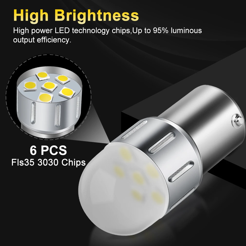 1pcs 1156 BA15S P21W BAU15S PY21W 1157 BAY15D P21/5W BA15D Led Bulb T20 7440 W21W 7443 W21/5W T25 3156 3157 P27/7W Car Signal Le