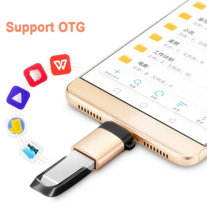 USB 3.0 a Tipo C Tipo-C OTG Adattatore Micro USB OTG Convertitori USB C USB-C Nastro C Nastro-C OTG per Samsung Huawei LG Xiaomi Tablet