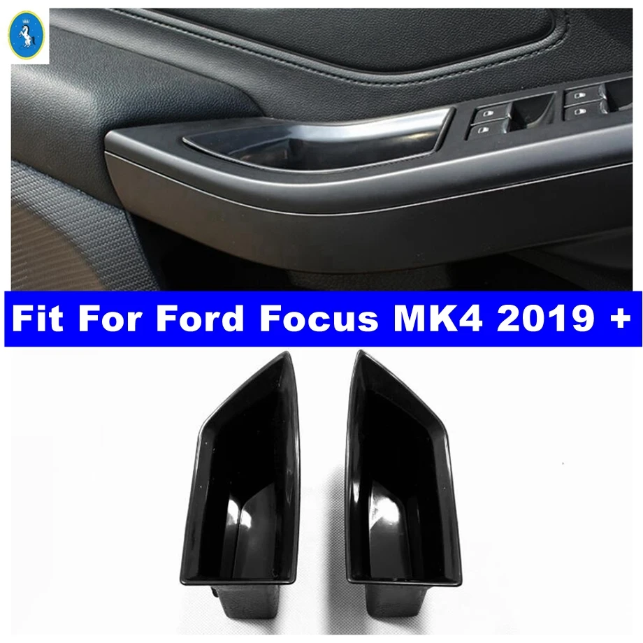 

Interior Front Door Armrest Handle Storage Container Multifunction Box Cover Accessories Kit Fit For Ford Focus MK4 2019 - 2022