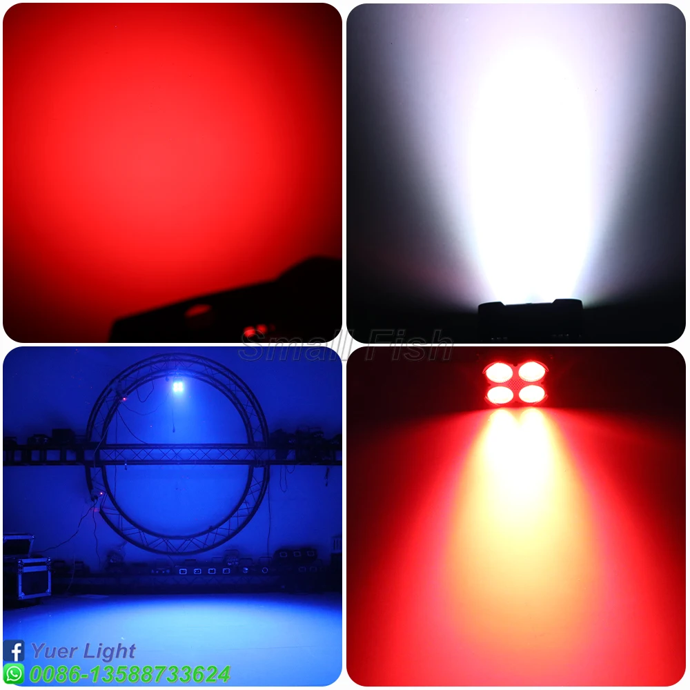 Imagem -06 - Luz Conduzida do Par 4x6w Rgbw 4in1 do Diodo Emissor de Luz Dmx512 da Fase Luzes da Par da Lavagem do dj Discoteca Conduziu a Luz uv para o Casamento