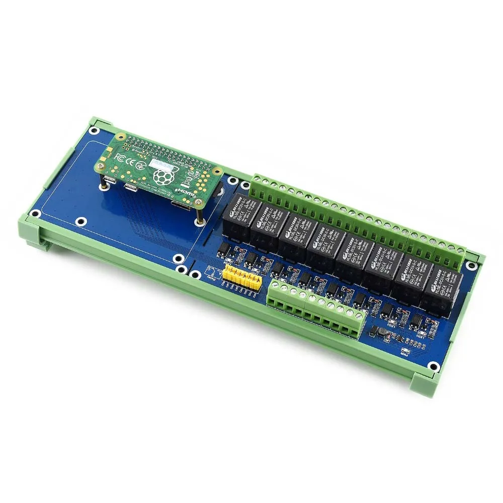 

WaveshareRaspberry Pi Expansion Board, 8-ch Relay channel,for Raspberry Pi A+/B+/2B/3B/3B+,Onboard LED,Contact form:SPDT-NO,NC