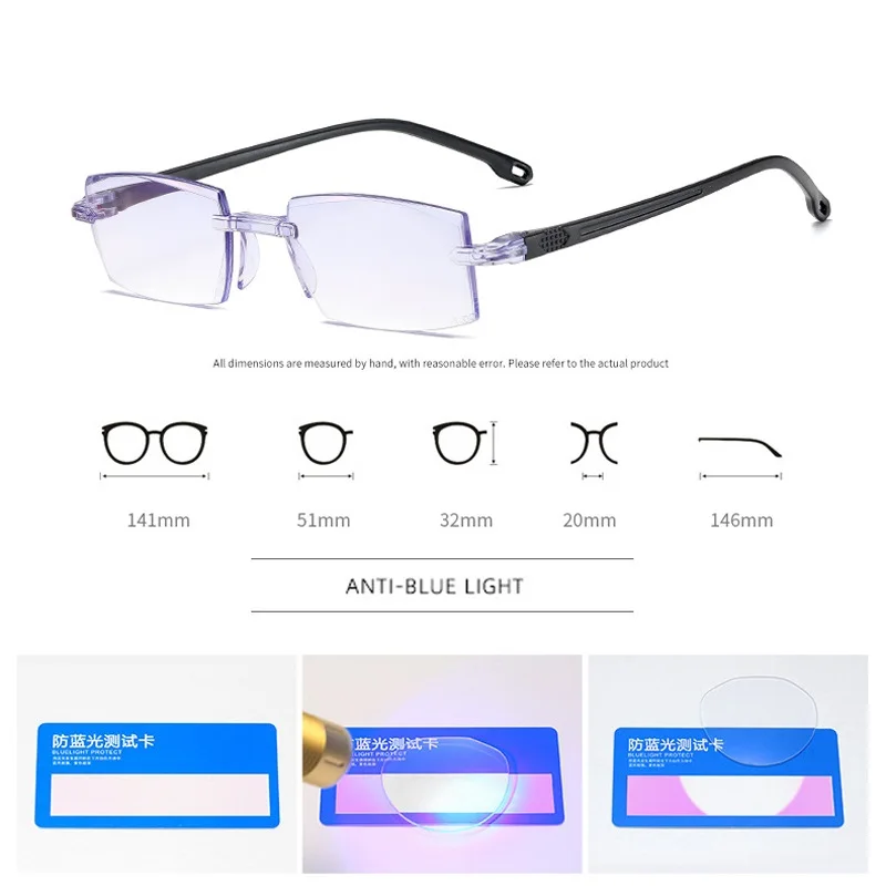 1,0-1,5-2,0-2,5-3,0-4,0 fertig Myopie Gläser Klassische Anti blau Licht Rezept optische Brillen Frauen Männer – Detail 3