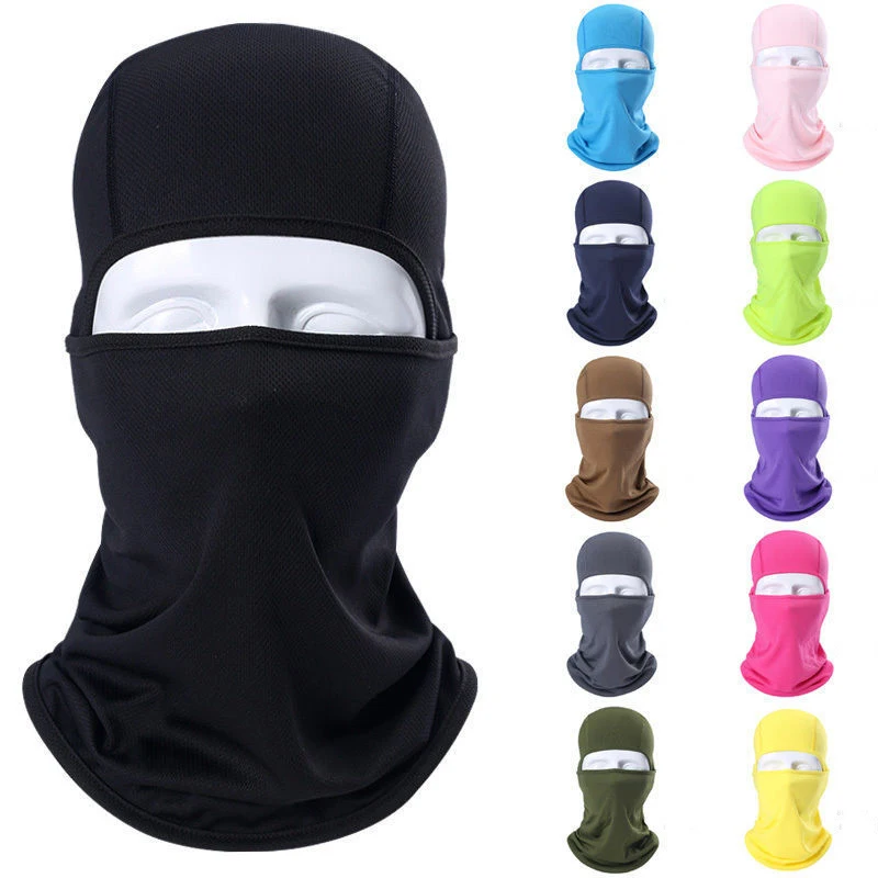 Hot Protection Breathable Protective Face Mask Cool Soft Outdoor Motorcycle Bicycle Full Face Mask Balaclava Ski Neck Beanies