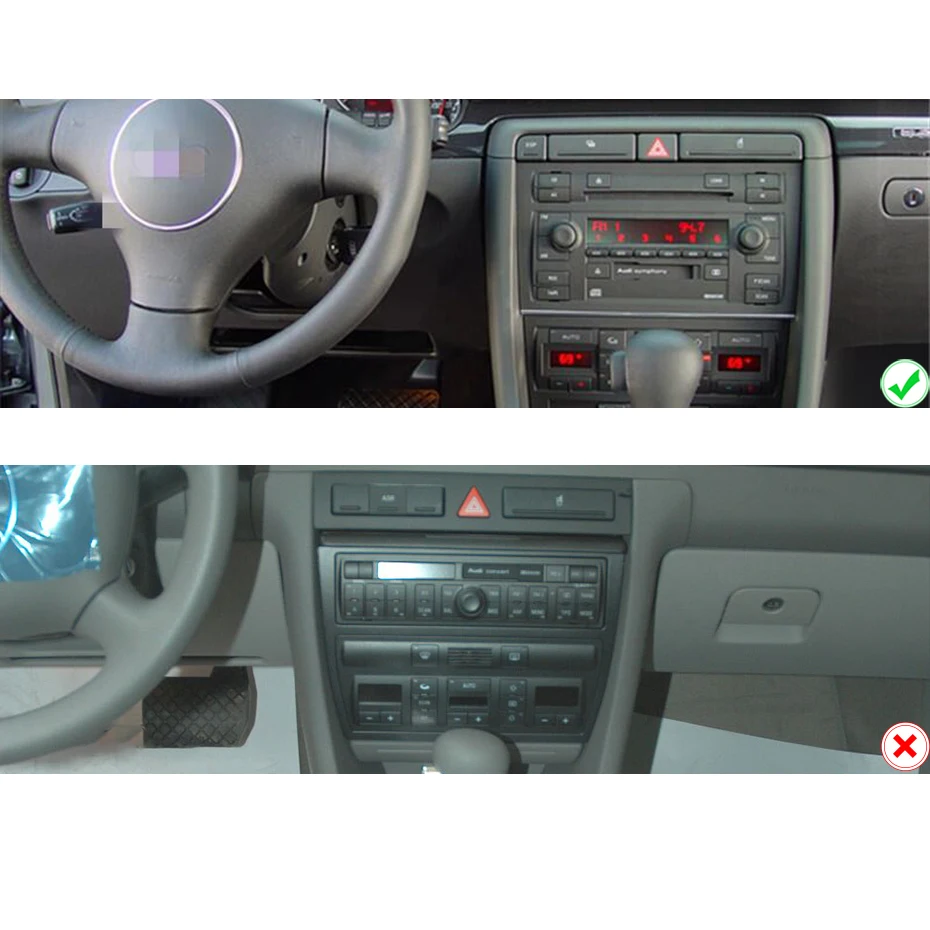 FOR AUDI A6 1997-2004 Car Multimedia Player GPS Navigation 128GB Android10 Auto Radio Stereo Head Unit Audio Recorder