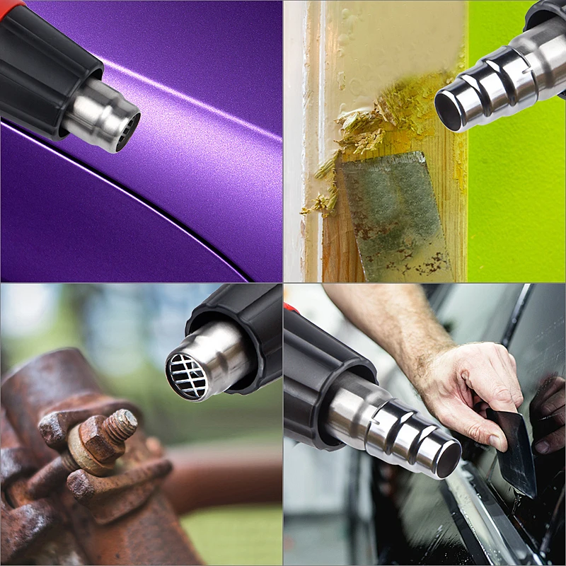 JCD 220V/110Vความร้อน 2000Wตัวแปรอุณหภูมิอุตสาหกรรมไฟฟ้าร้อนด้วยหัวฉีดสิ่งที่แนบมาเครื่องมือHairdry