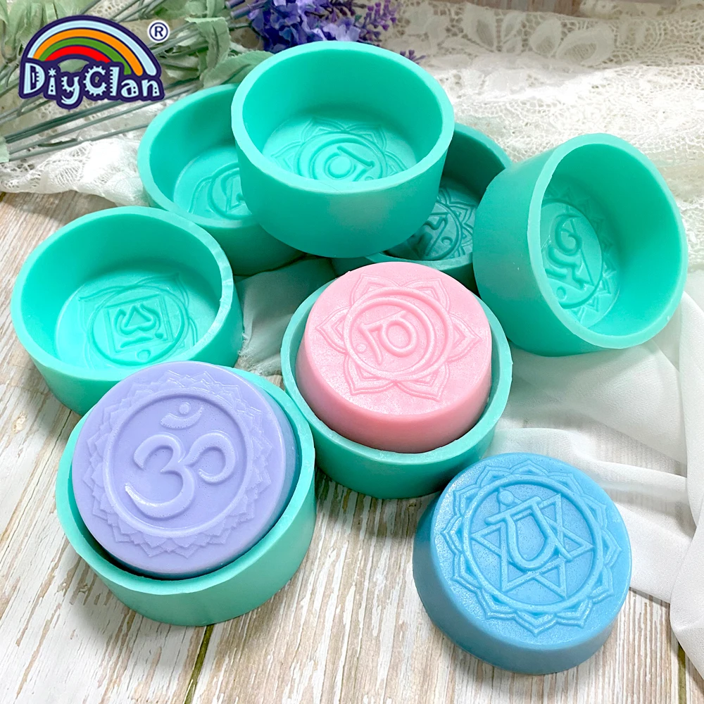 OM Aum Yoga Symbol Silicone Mold For Soap Incantation Cake Epoxy Resin Aroma Stone Mould Buddhism Spell Crafts Decorative Form