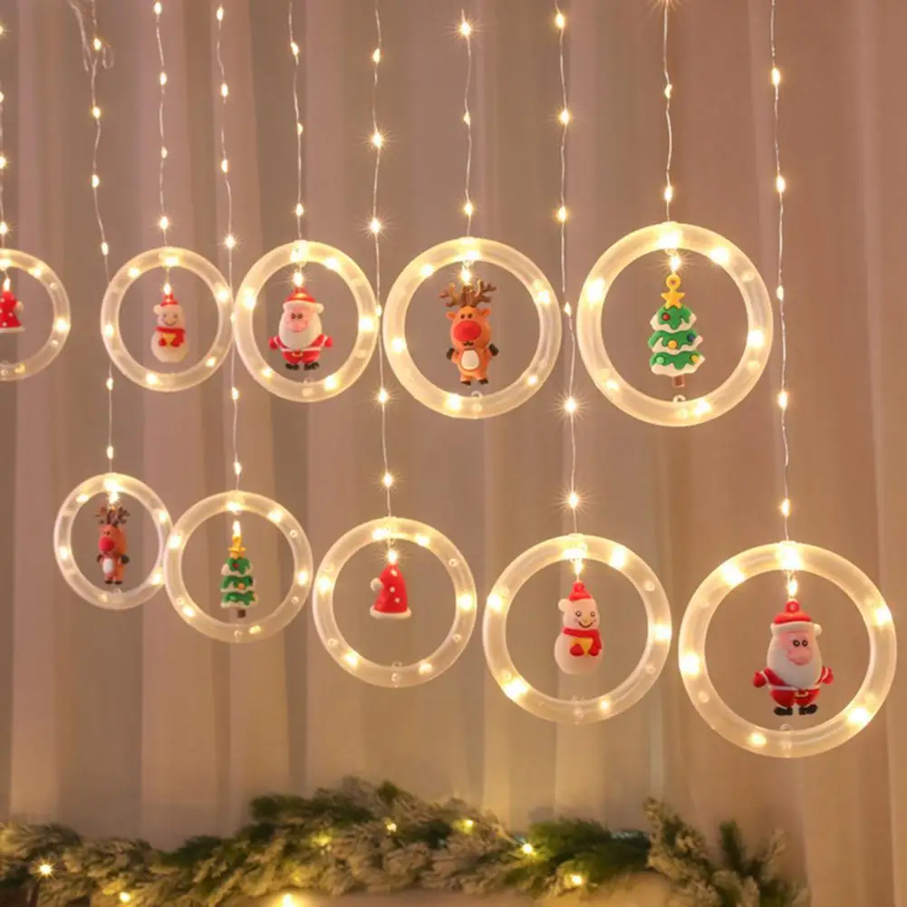 Attractive 1 Set Durable Plastic LED String Lamps Nice-looking for Party