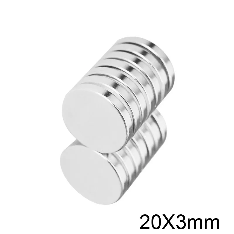 5~70pcs 20x3 Sheet Neodymium Magnet 20mmx3mm Round Powerful NdFeB Magnets 20x3mm Rare Earth Magnet Disc magnet strong 20*3 mm