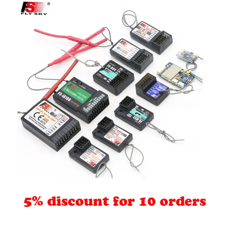 Flysky FS-GR3E FS-A3 FS-A6 FS-R6B FS-X6B FS-iA6 FS-iA6B FS-BS6 FS-A8S FS-R9B FS-iA10 FS-iA10B Rc Receiver for Flysky Transmitter