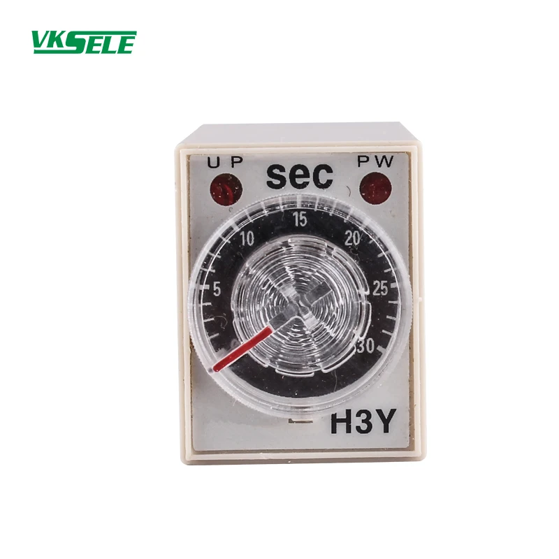 

H3Y H3Y-2 SPDT Timer switch 5A 12V 24V 110V 220V timer delay relay