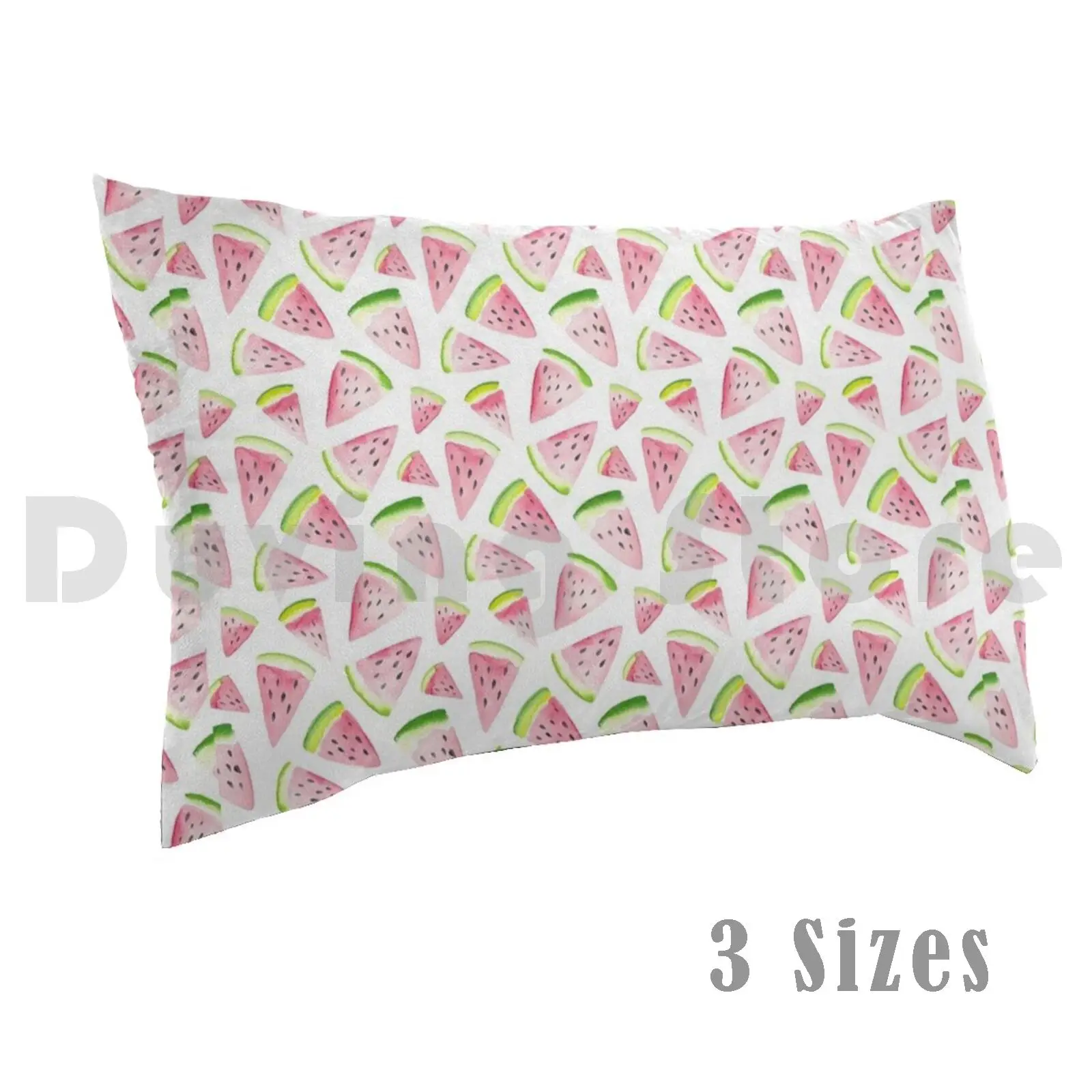 Watermelon Patterns Pillow Case 20*30 Inch Watermelon Fruits Fruity Tropical Tropics Forest Jamaica