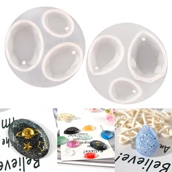 Bộ Trang Sức Vòng Cổ Nhựa Khuôn Epoxy Hình Bầu Dục Mặt Dây Chuyền Molde De Silicone Para Resina Giọt Nước Móc Khóa Khuôn Trang Sức Làm Cho Vật Dụng