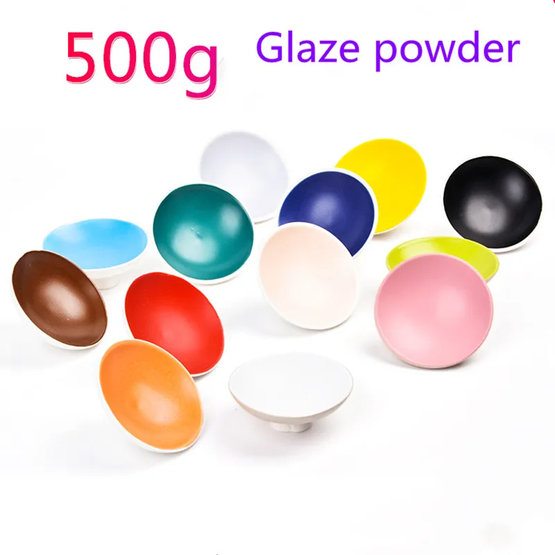 500g Matte Ceramic Glaze Powder, Medium High Temperature, Safe and Environmentally Friendly Colored Ceramic Glaze Powder