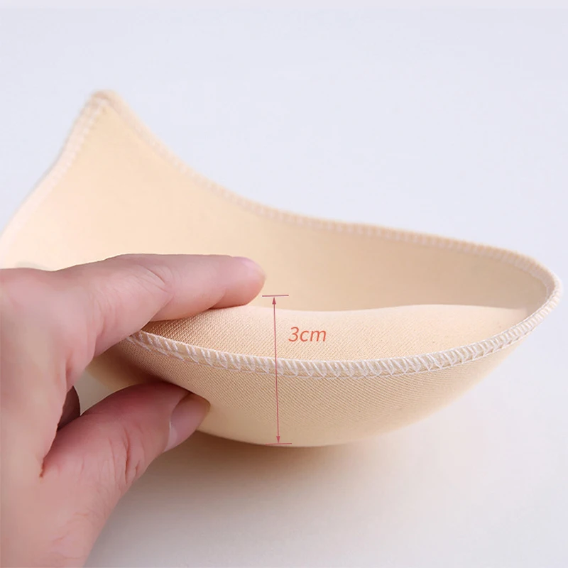 2-1Pair Spong Bra Pads Bikini Chest Cup Push Up Insert Foam Pads for Women Swimsuit Padding Removeable Enhancer Bra Pads