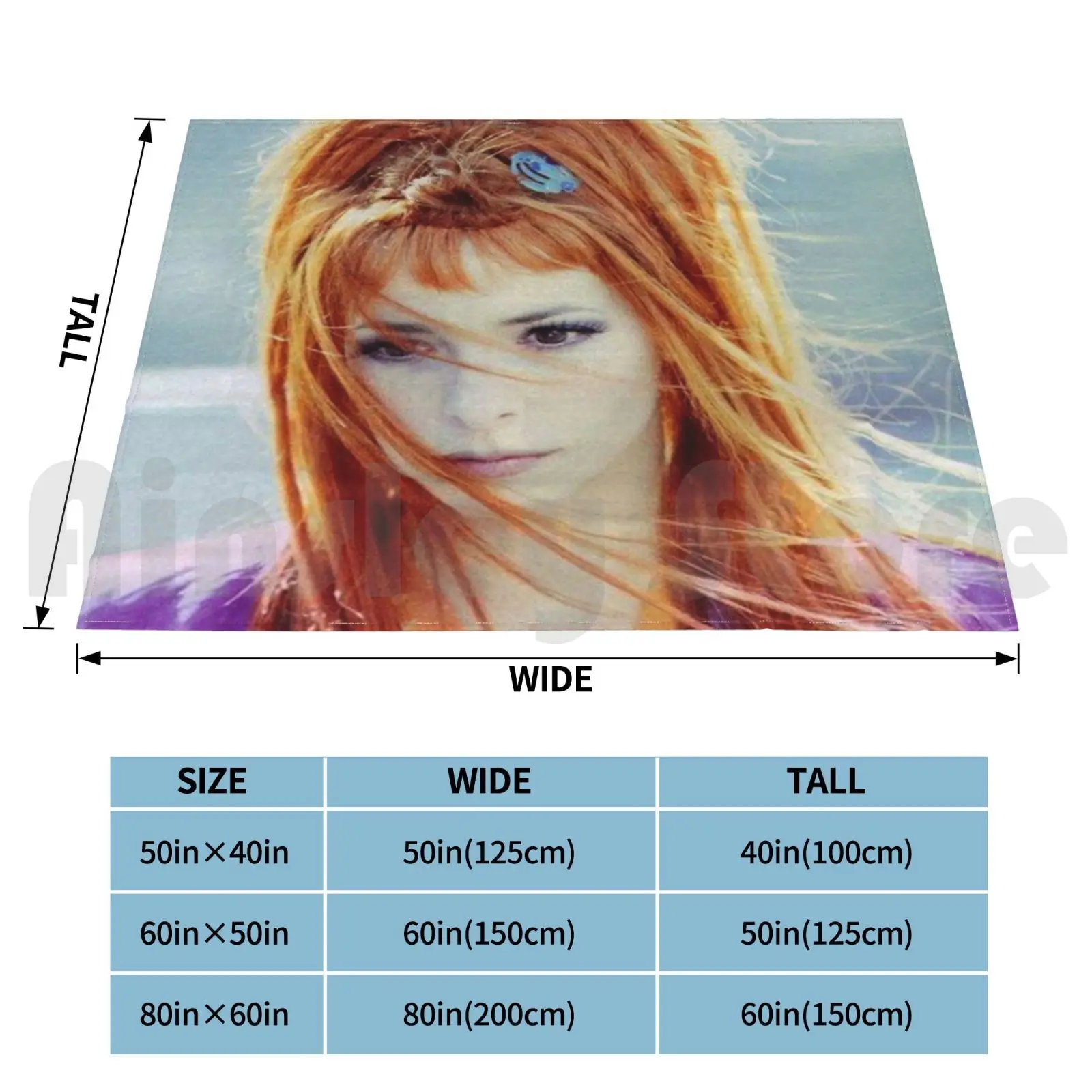 Myléne , Farmer Am Stam Gram Blanket Fashion Custom Mylene Farmer