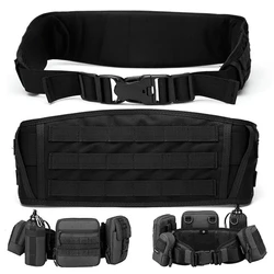 MOLLE Padded Patrol Belt with Waist Protection Nylon Tactical Protective Waist Belt for Combat Outdoor Airsoft Paintball