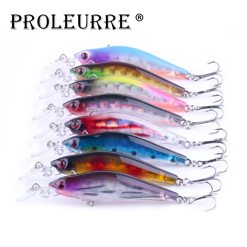 

1Pcs Minnow Fishing Lures Laser Hard Artificial Bait 3D Eyes 6cm 8g Fishing Wobblers Crankbait Minnows Pesca 0-2M Fishing tackle