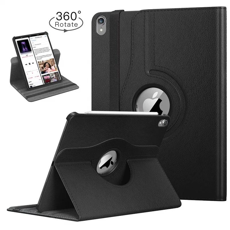 For iPad 2018 Pro 12.9 Case 360 Degree Rotating Stand Cover for iPAD 2020 12.9 Cases Auto Sleep Awake Case A1876 A2232 A1652