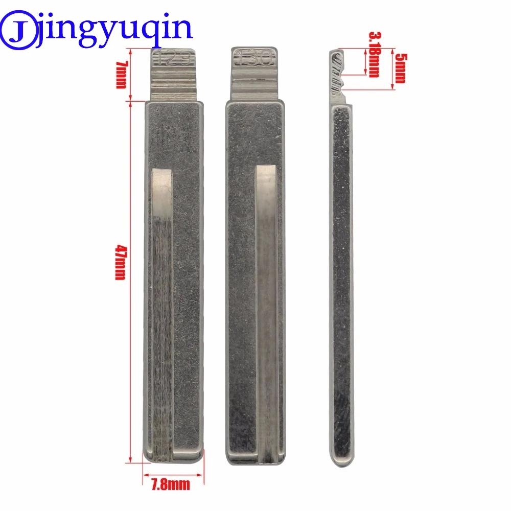 

jingyuqin Remote #129 #130 Key Blade Car key embryo For Hyundai Kia HY20 Right Left Blade Car Key Embryo