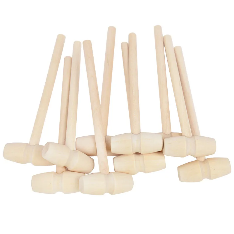 5/10pcs Mini Wooden Hammer Pounder Replacement Wood Mallets Crab Seafood Crackers Kids Toys Wedding Birthday Party Decoration