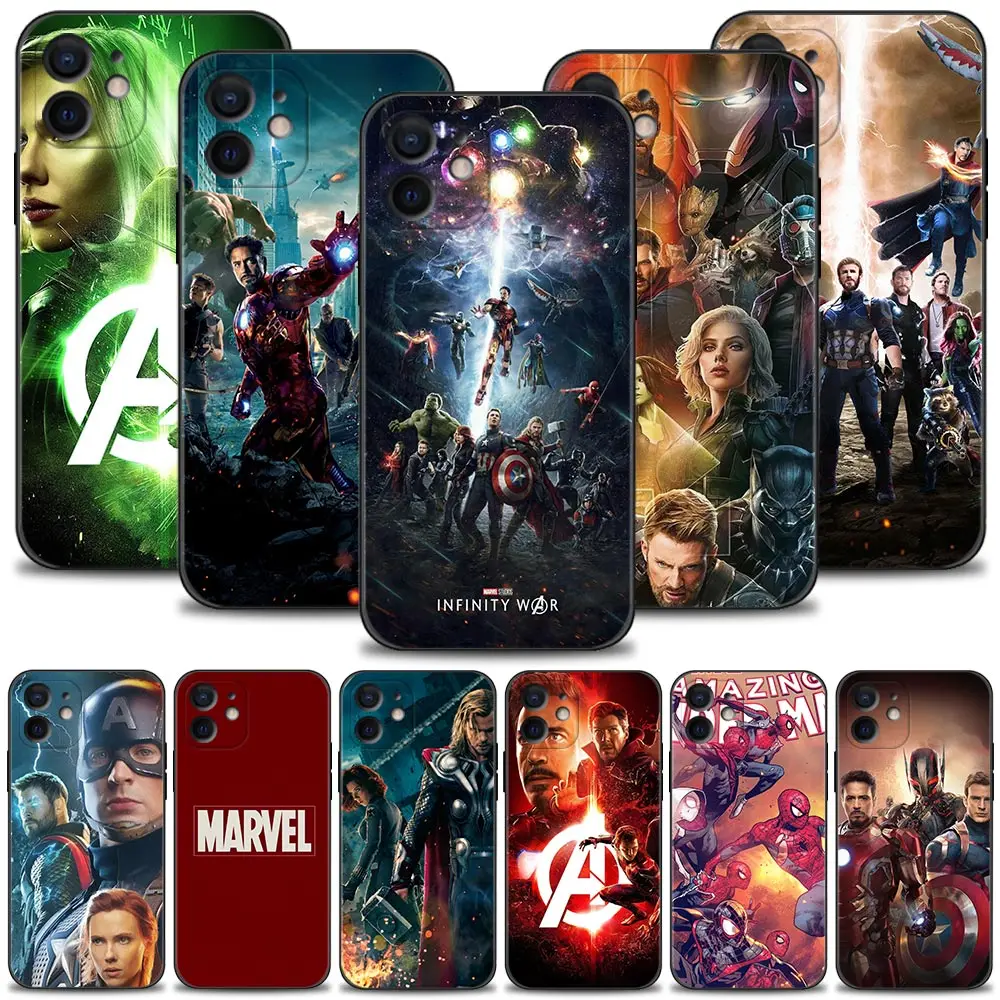 Case For Apple iPhone 15 14 13 12 11 Pro Max 13 12 Mini XS Max XR X 7 8 Cover Avengers Infinity War Marvel Movie