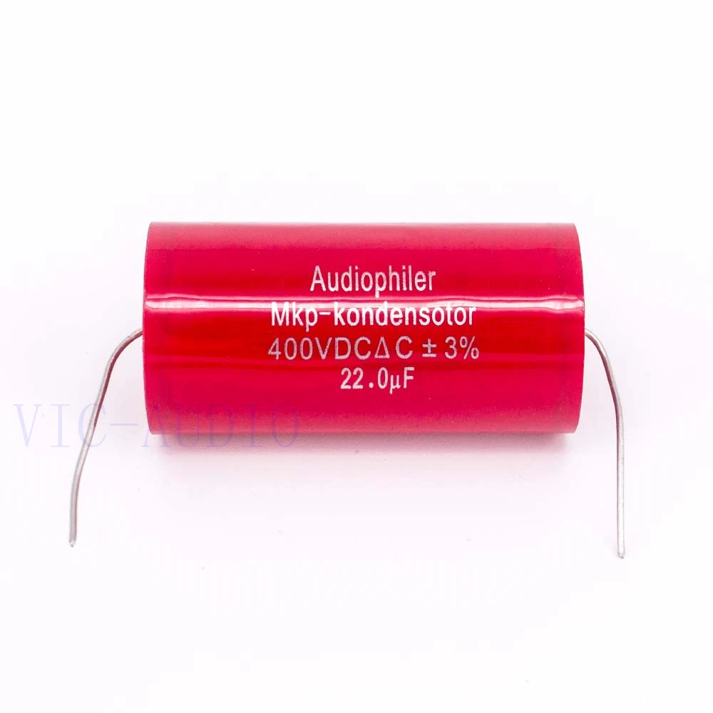 オーディオファンmkpコンデンサ22uf 400v dc 3% hifiフィーバーエレクトロレスコンデンサオーディオコンデンサカップリング周波数分割22uf