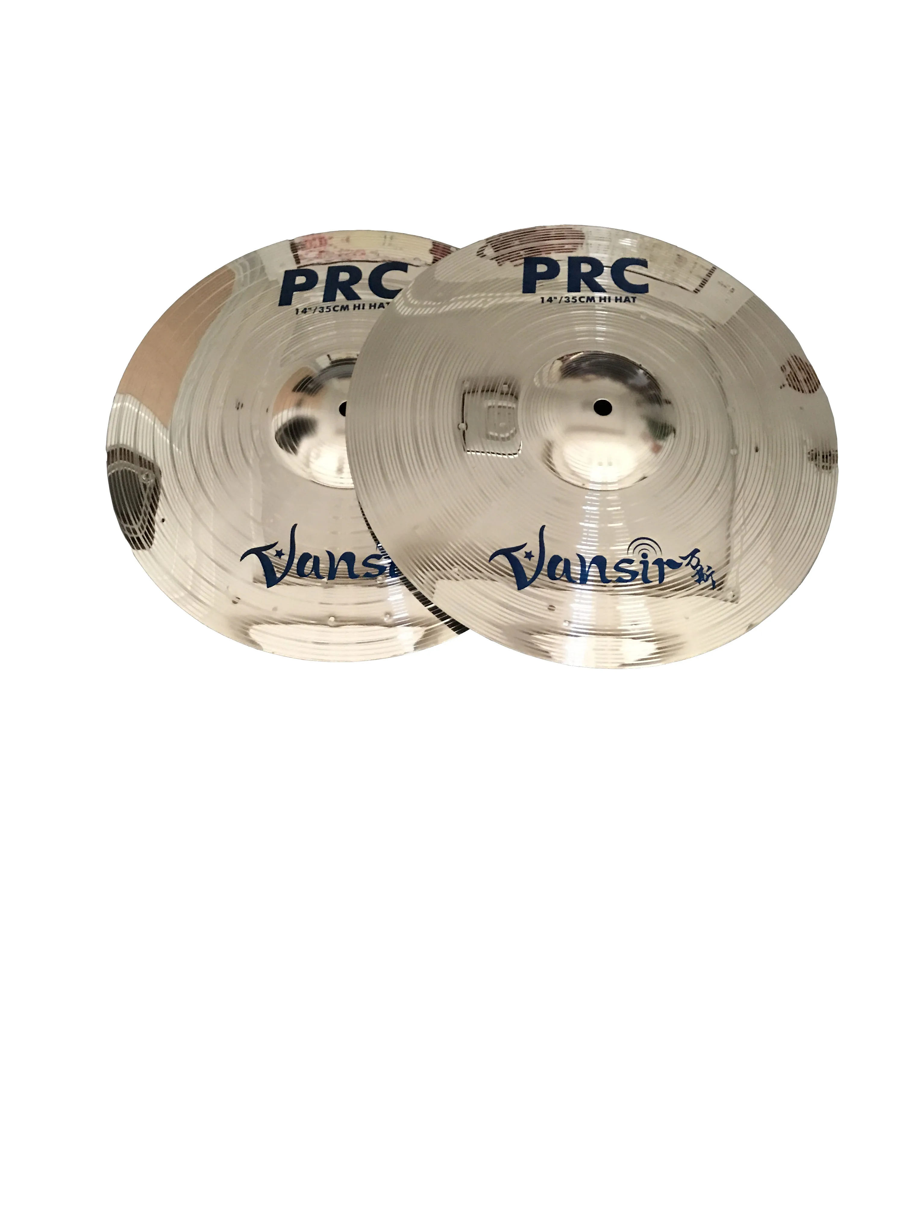 Vansir Polishing Alloy Cymbals Silver Color 14\'\'HH+16\'\'Crash+18\'\'Crash+20\'\'Ride For Sale