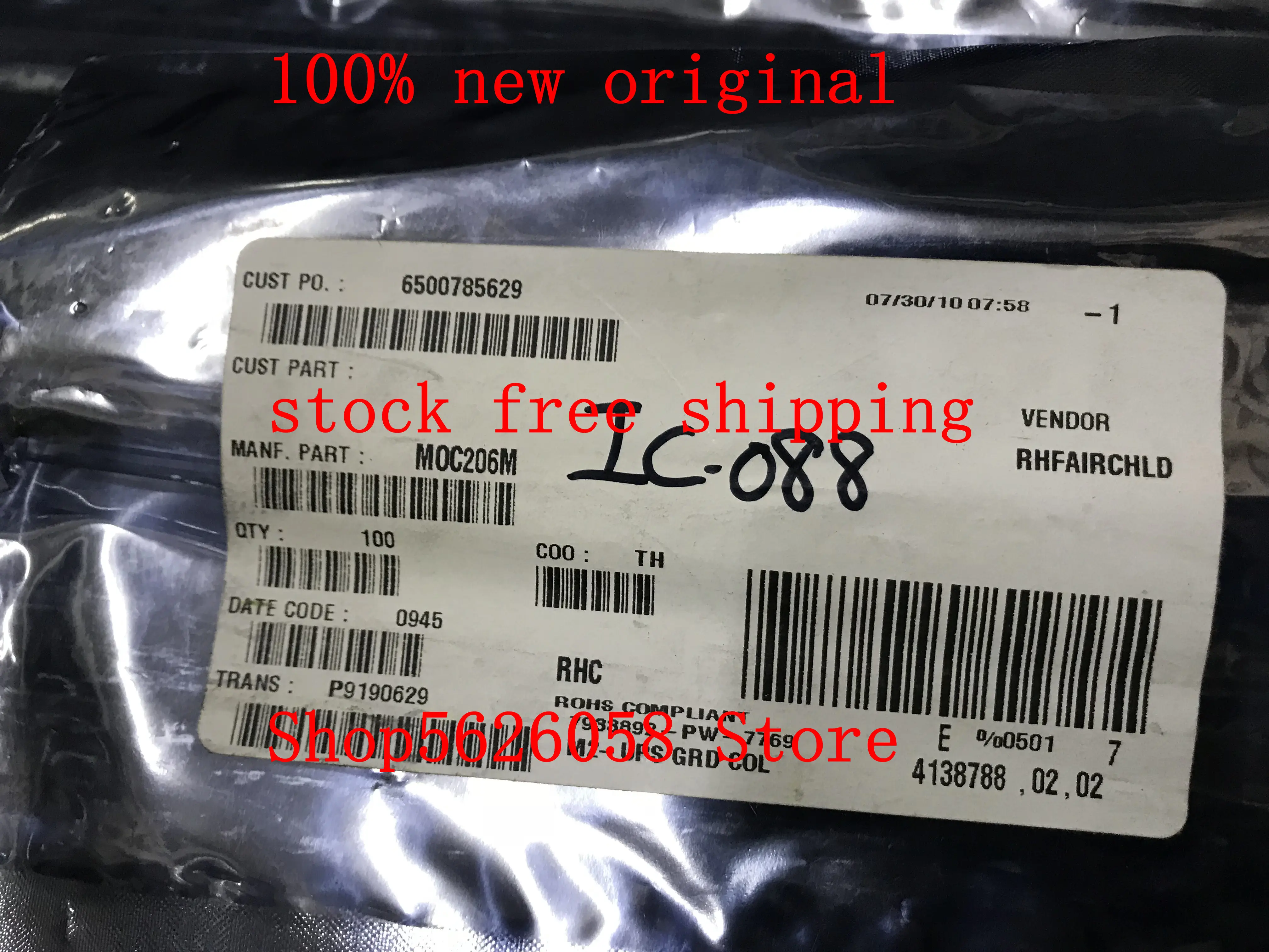 

50PCS/LOT MOC206M SOP 100% new originaI