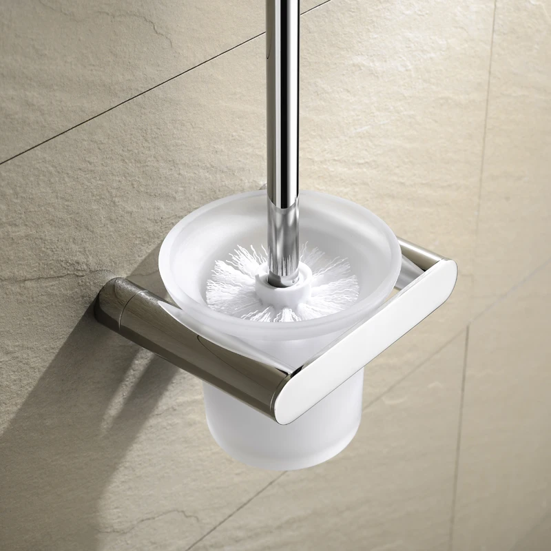 Toilet Brush Holder Cleaning Brush for Toilet Wall Hanging Household Floor Cleaning Brush Hanger Bathroom Accessories image 2