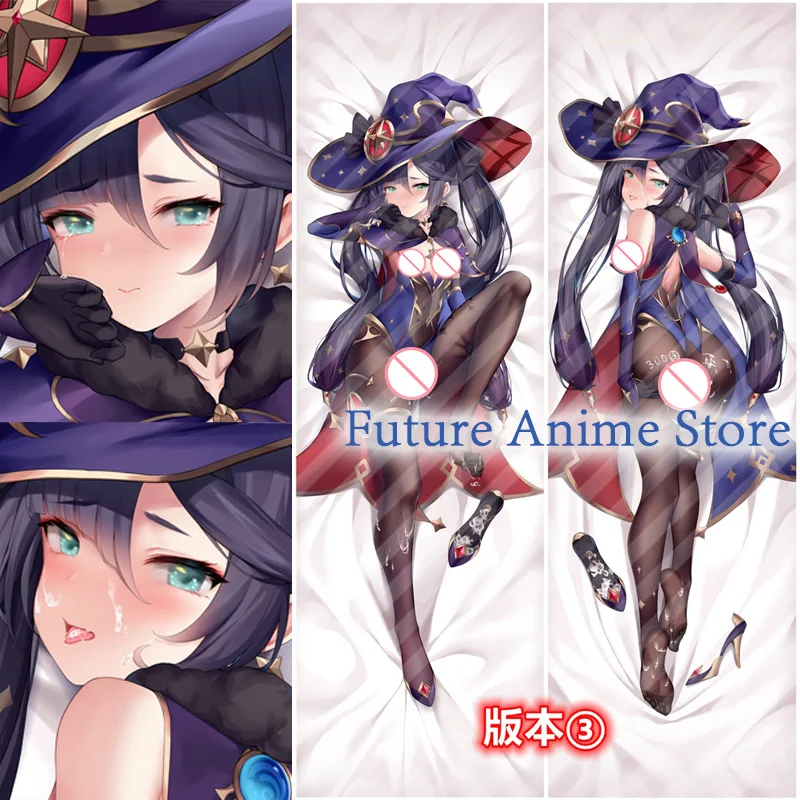 

Dakimakura Anime Mona Genshin Impact Double-sided Print Life-size Body Pillow