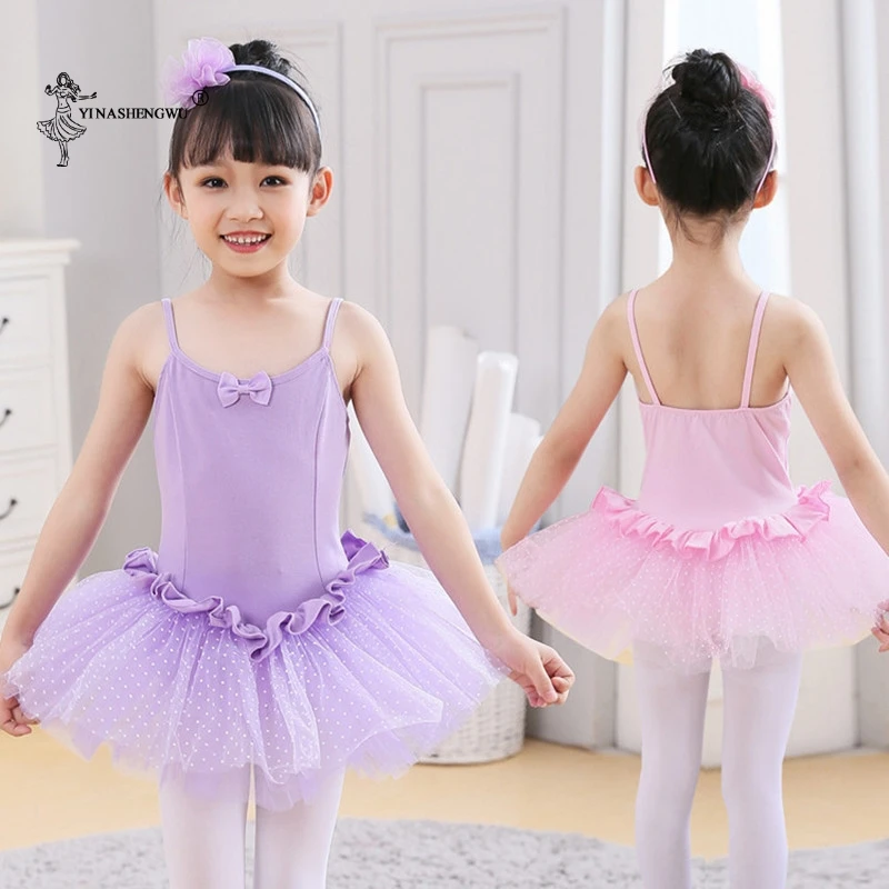 Balet Camisole taniec sukienka Tutu sukienka dla dziewczynek dzieci dzieci wysokiej jakości krótkim rękawem Tulle spektakl taneczny sukienka