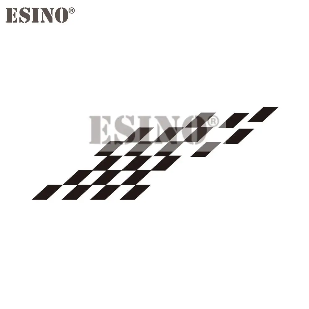 Car Styling Funny Creative Universal Race Flag Car Decorative Decal Cartoon PVC 3D Carving Car Body Sticker Pattern Vinyl