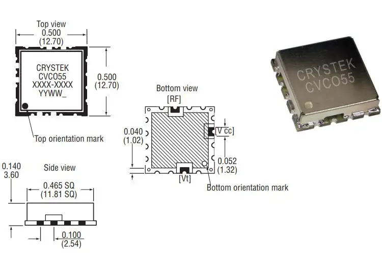 Original new 100% CVCO55-602659 600MHz voltage controlled crystal oscillator (Inductor)