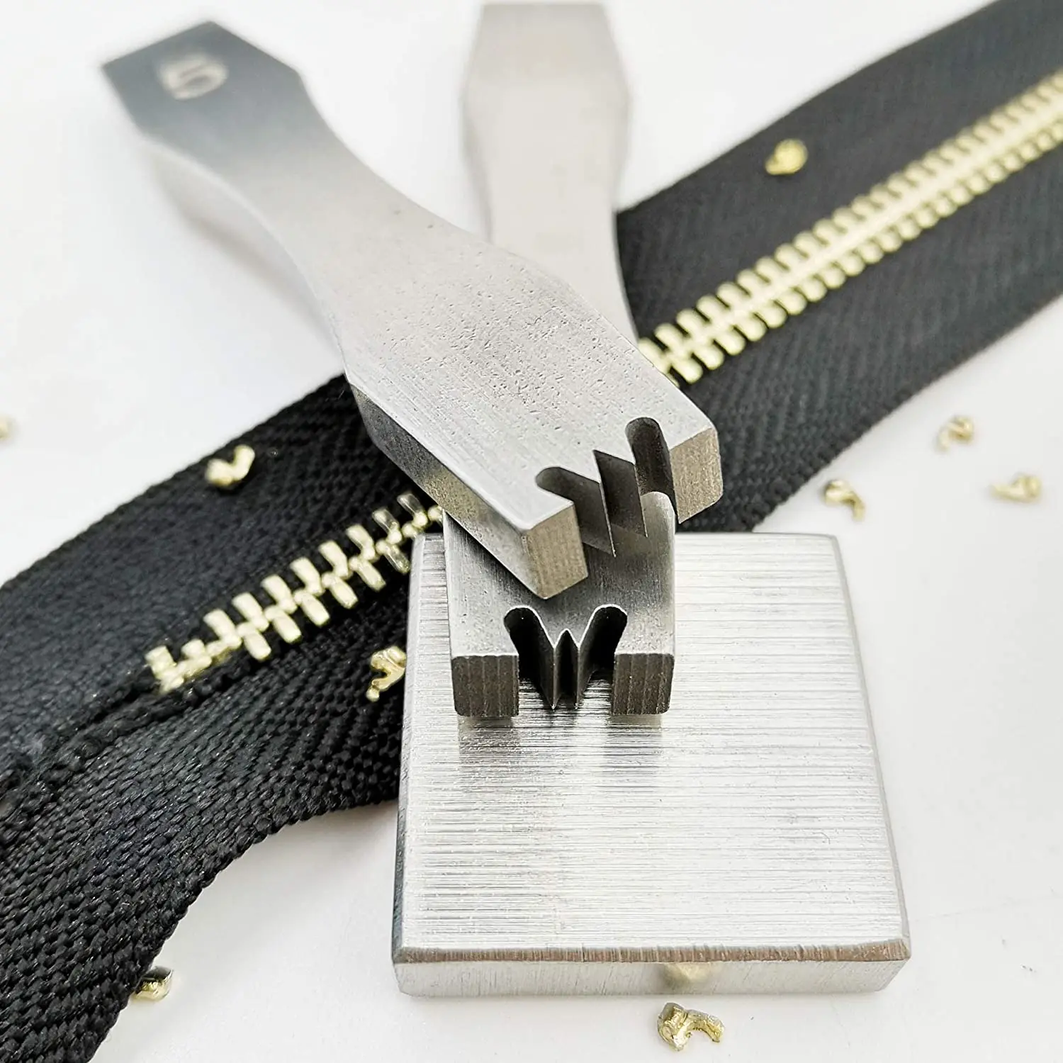Zipper Tooth Remover ręcznie robione narzędzie skórzane rysunek, szczypce do narzędzi do cięcia zębów Zipper nr 3/5
