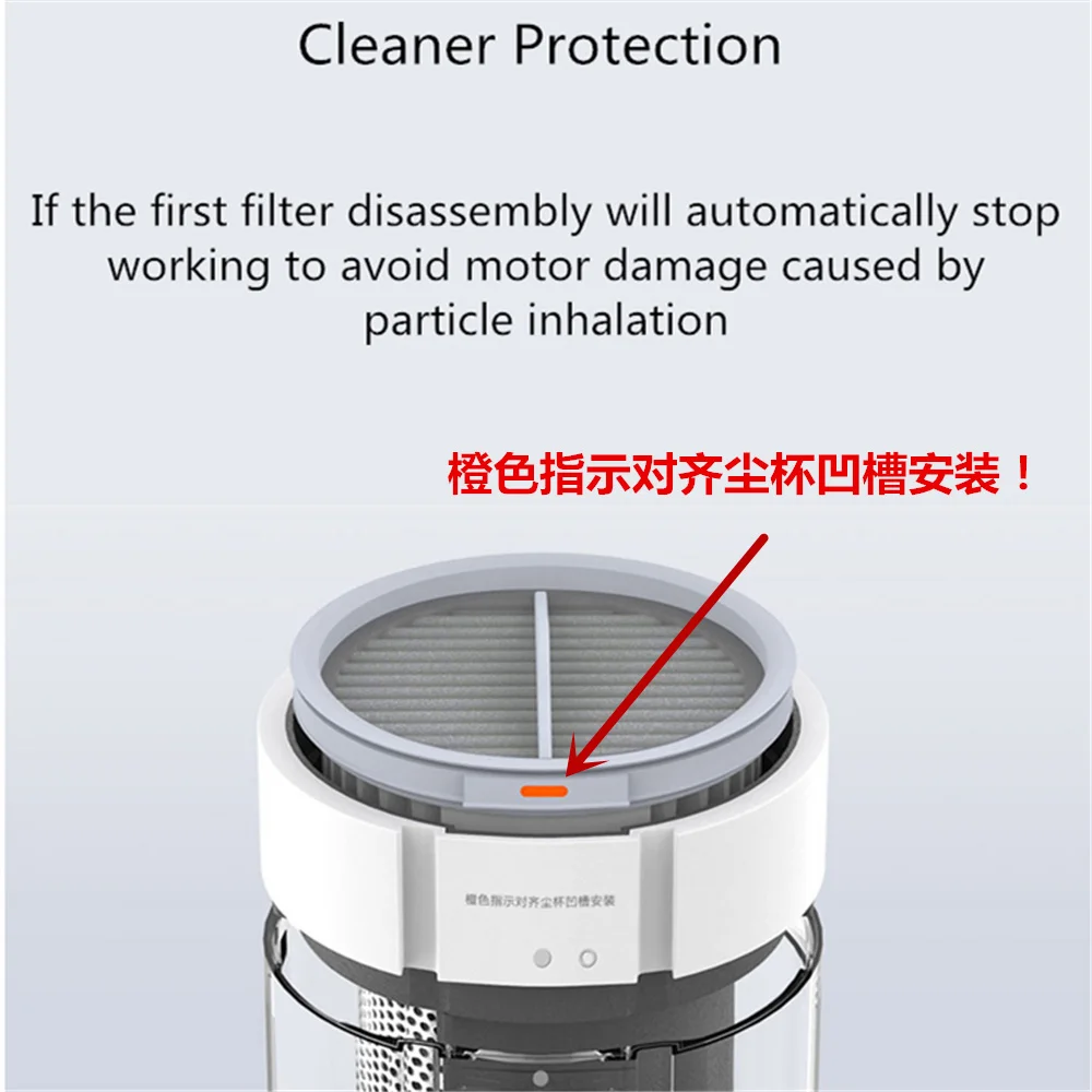 1pcs HEPA Filter Washable for Xiaomi Roidmi X20 / X30 / X30 / S2 / F8 Storm Pro Wireless Vacuum Cleaner