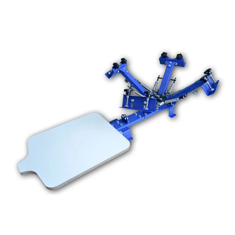 1PC Desktop Screen Printer Machine Simple Screen Printer Machine Manual Single-wheel Rotary Sheath Screen Cloth Printing Machine