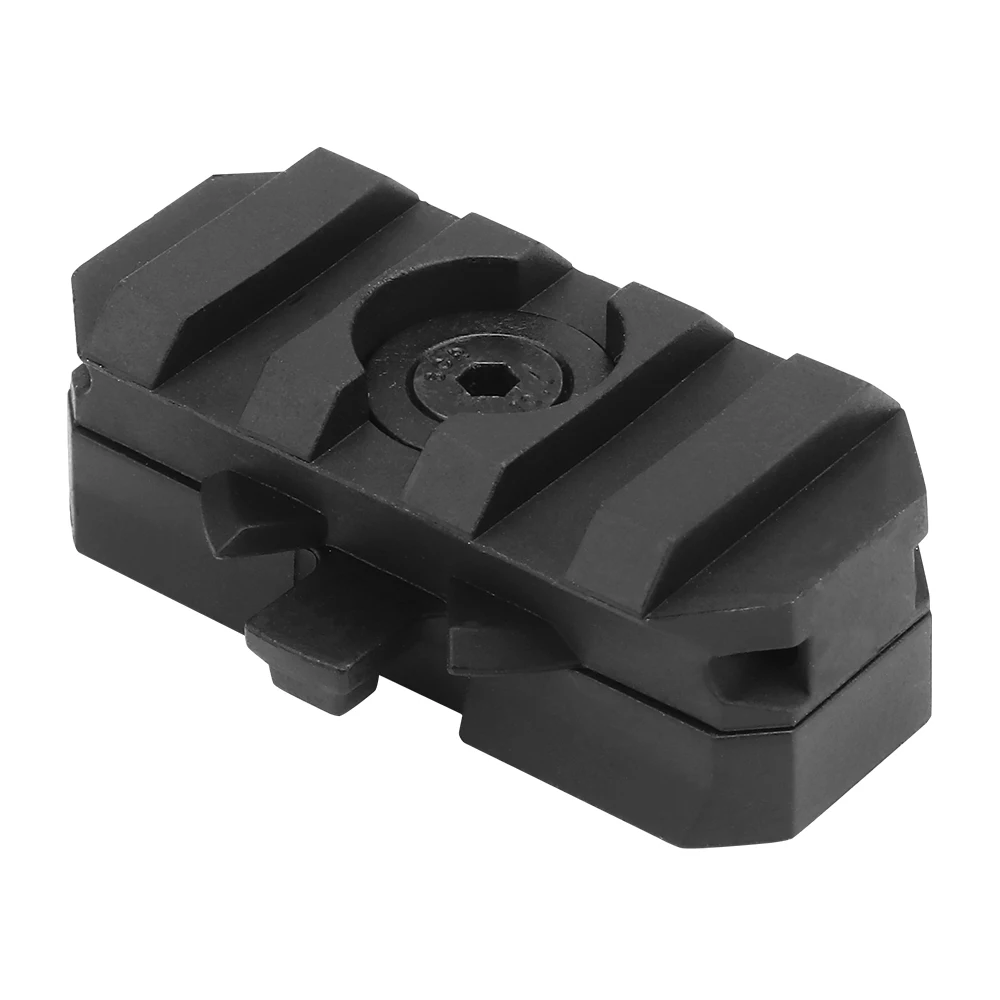 Riel de guía lineal giratorio de arco, adaptador de montaje de riel lateral de casco táctico, ajustable, 360 grados, 19mm, para M300, M600, Scout