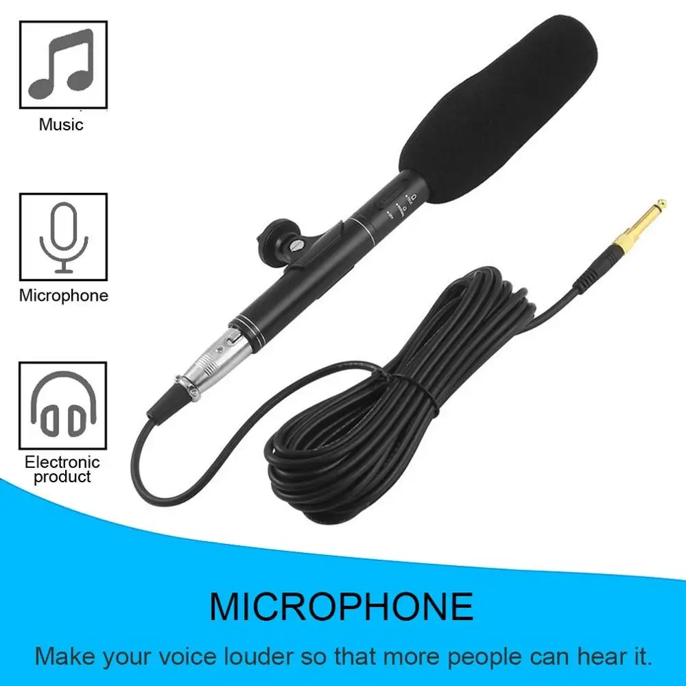 

Professional Vioce Recording Broadcast Stereo Condenser Conference Interview Microphone For DSLR SLR Camera microfone