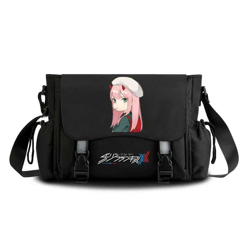 DARLING 002  FRANXX messenger bag Casual Anime cosplay student cover shoulder bag for men teenagers