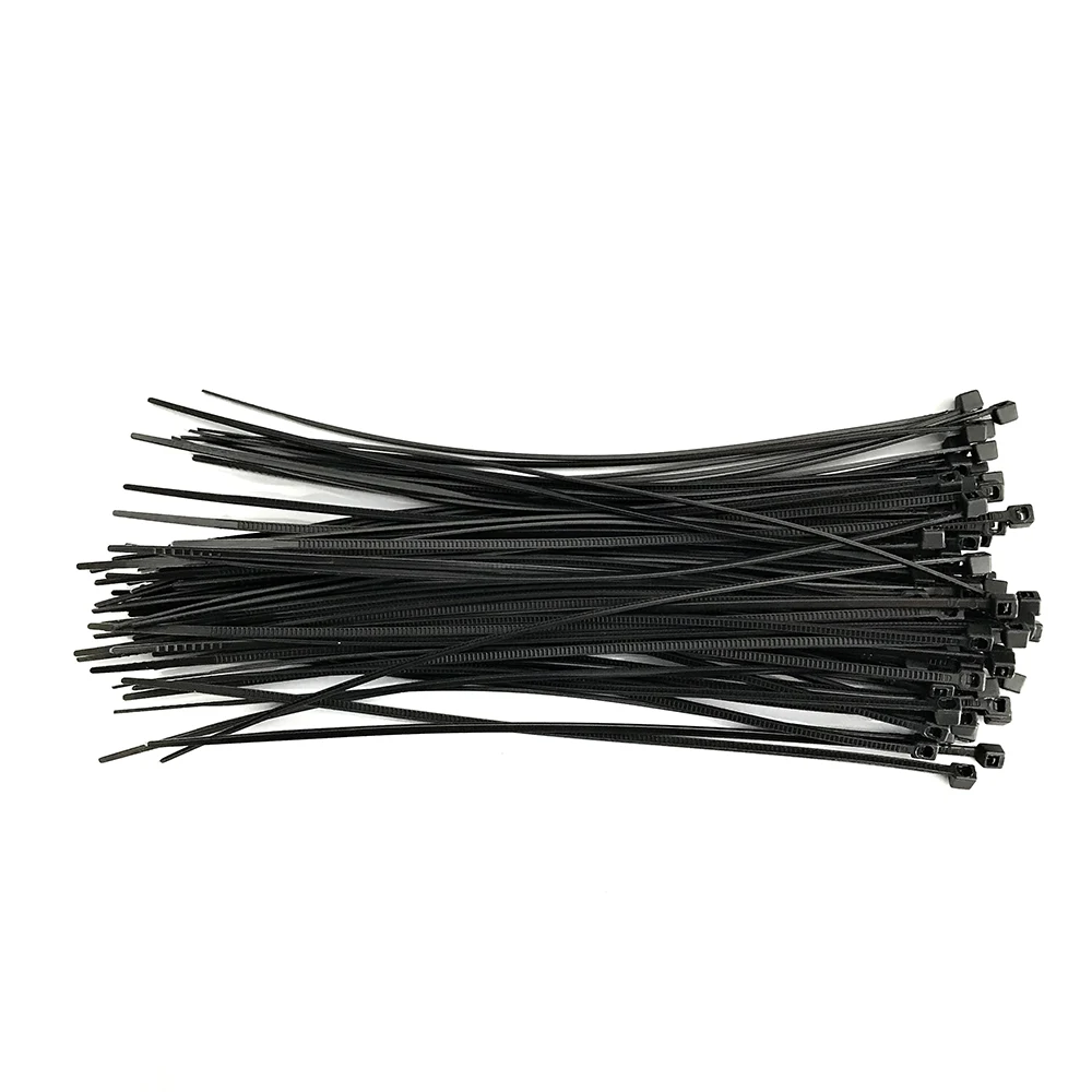 1000(500)pcs Black Self Locking Cable Tie High Quality Nylon Fasten Zip Wire Wrap Strap 3x100mm 3*80 3x120 3*150 3X200 plastic