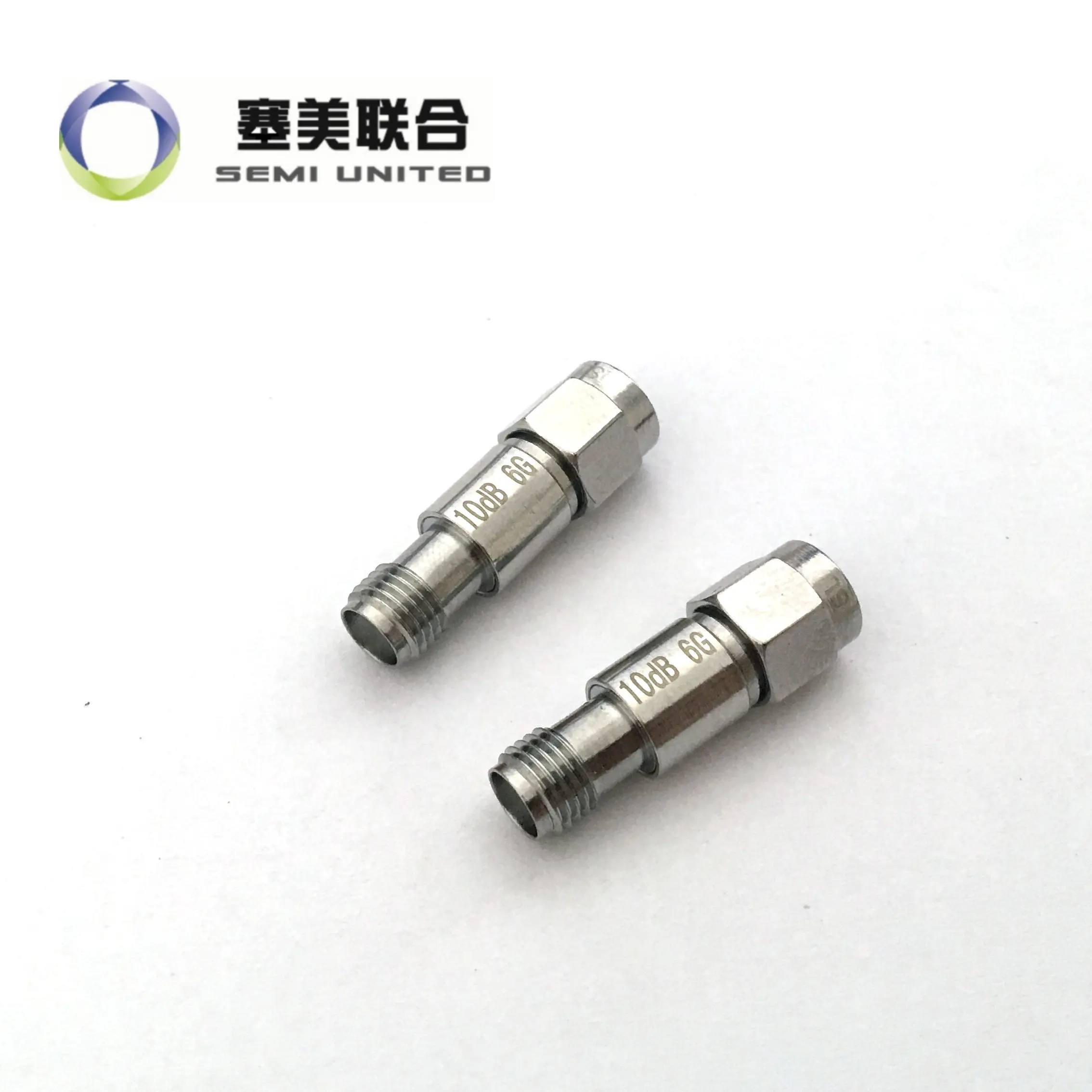 laser label SMA attenuator is fixed 1/2/3/5/6/10/15/20/30/40/50/60dB;6G 2w