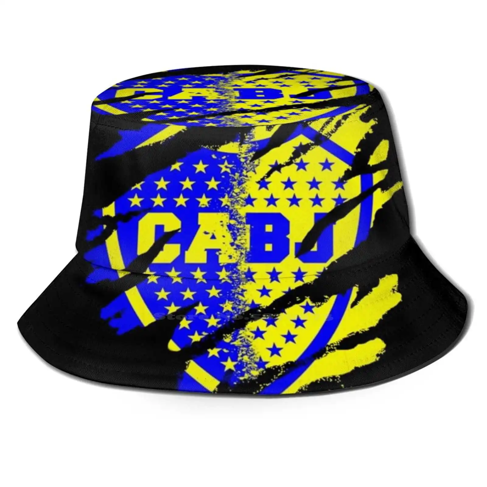 1905 Cabj Argetina Football Club Fans Mask Fisherman'S Hat Bucket Hats Caps Boca Juniors 1905 Cabj Argetina Football Fans Club