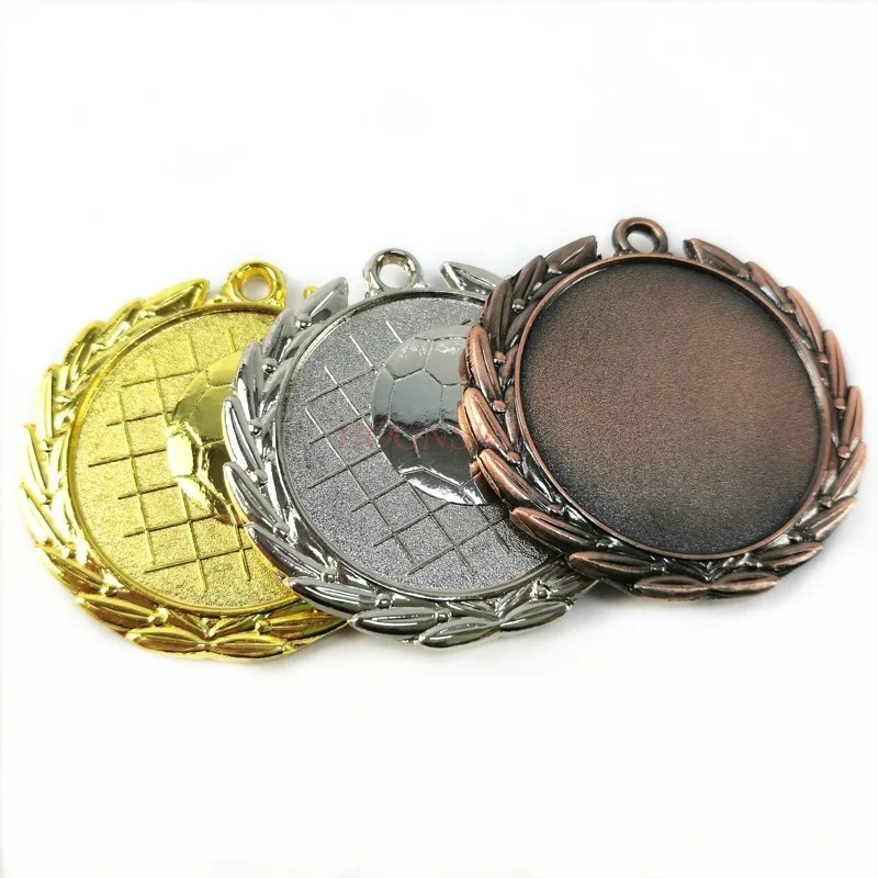 Football Match Metal Games Commemorative Gold Medal Bronze School Factory Activities 2021