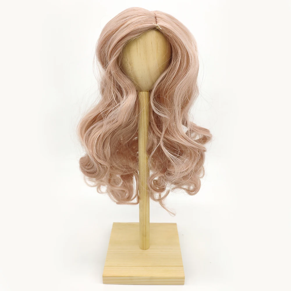 1/3 30-35cm DIY BJD SD MSD Curly Finished product doll Wigs Long Brown High Temperature Fiber hair for Dolls Accessories