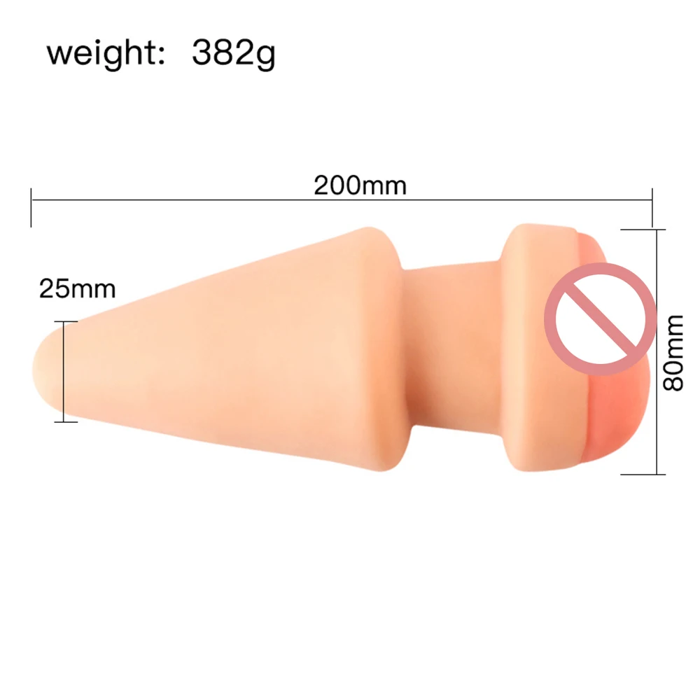 2-In-1 Butt Plug Masturbators Hollow Anal Plug with Realistic Penis Masturbator For Male Penis Masturbation Cup Pussy Sex Toys