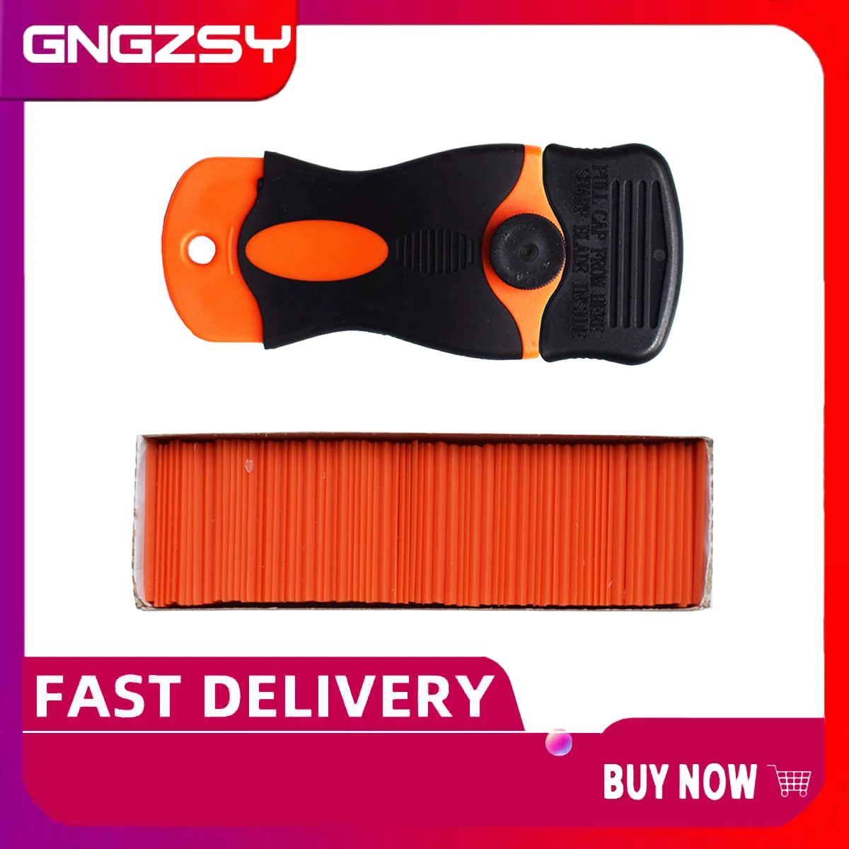 

CNGZSY Plastic 1.5 inch Double Edged Blades Glue Sticker Razor Scraper Window Clean Car Vinyl Wrap Film Squeegee E14 E15